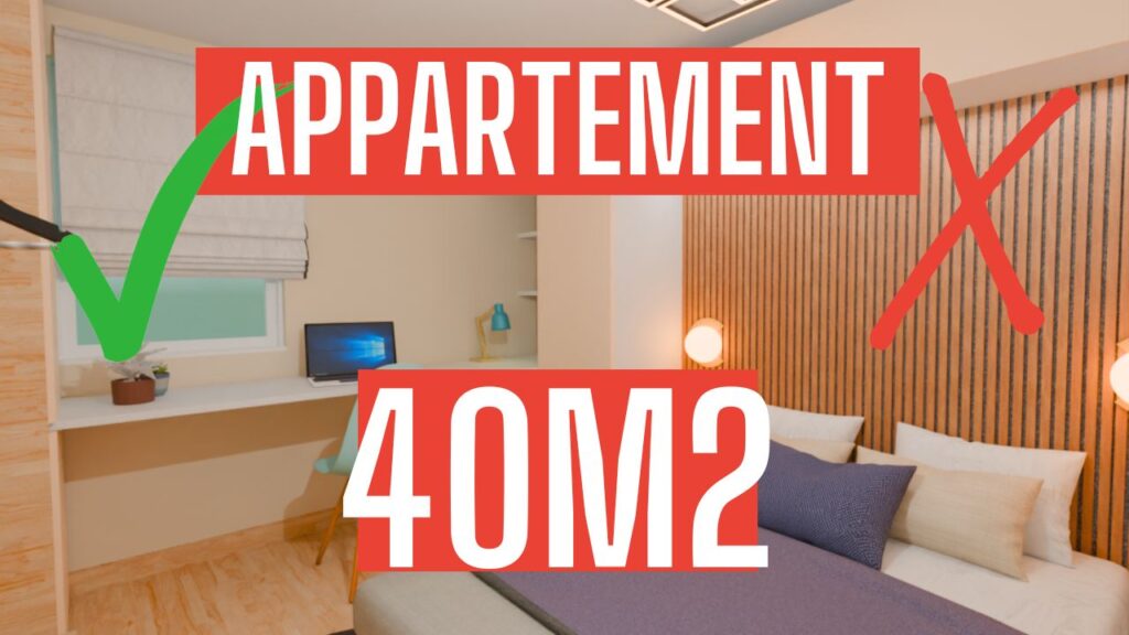 chambre salle de bain petit appartement40m2