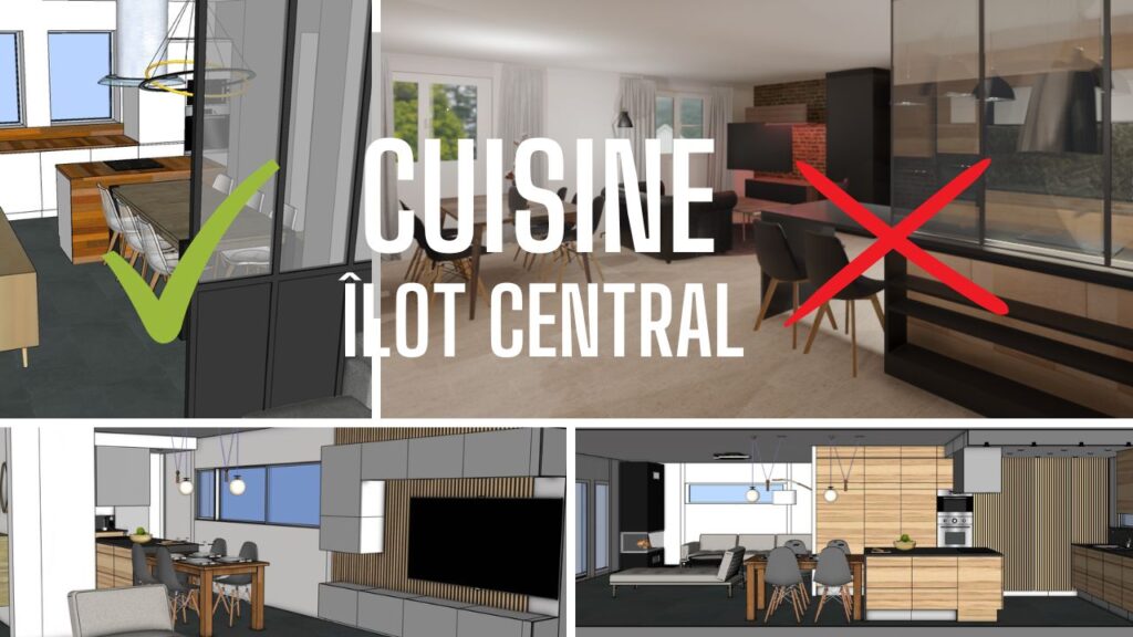 cuisine avec ilot central